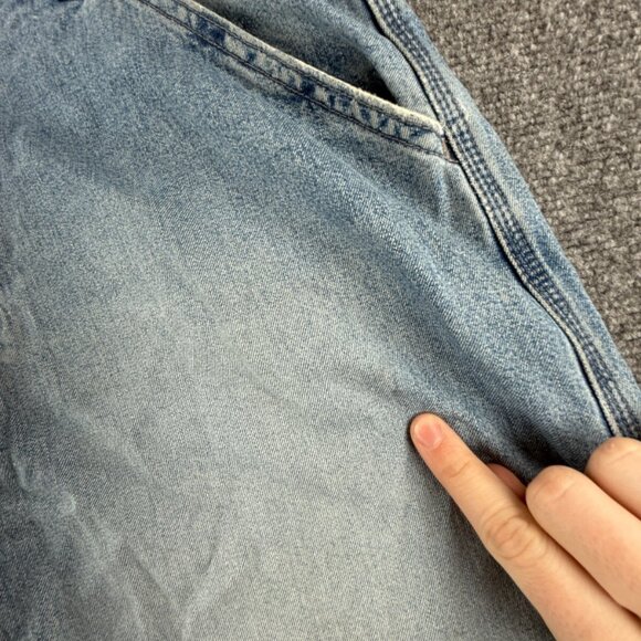 VTG Levis Silvertab Denim Carpenter Jeans Painter Blue Cotton Faded ACTL 34x29 - Picture 8 of 16